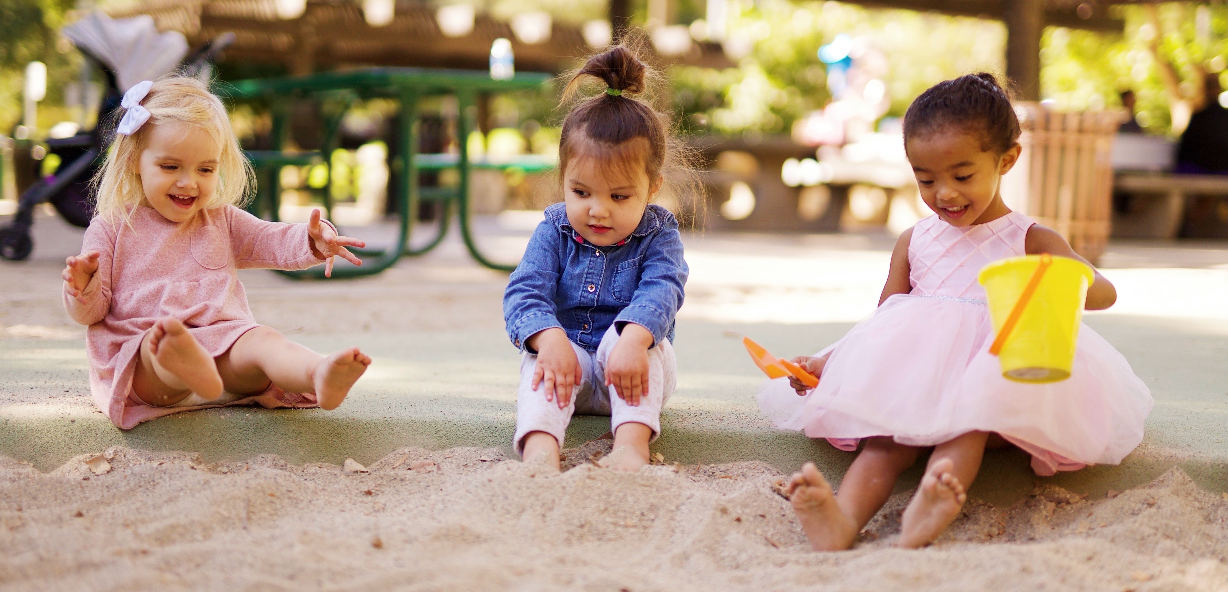 kids playing in sand